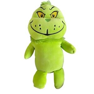 Aurora Dr. Seuss Grinch Plush Green Stuffed Toy Christmas 9.5" Tall New